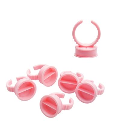 CENPEK 100 pieces of eyelash extensions Accessories glue rings eyelash glue holder for volume eyelashes compartment lash glue ring cup for eyelash extension supplies eyelashes