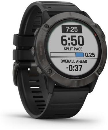 Buy Garmin Fenix 6X Solar Titanium DLC Black/Grey | International Shipping Available - Buy Online on GoSupps.com
