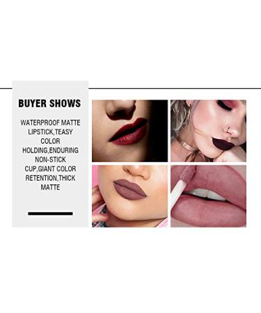 Petansy 24 Colors Liquid Matte Lipstick Set | Waterproof Long Lasting Lip Gloss with Gift Box for Ultimate Beauty & Makeup - Buy Online on GoSupps.com