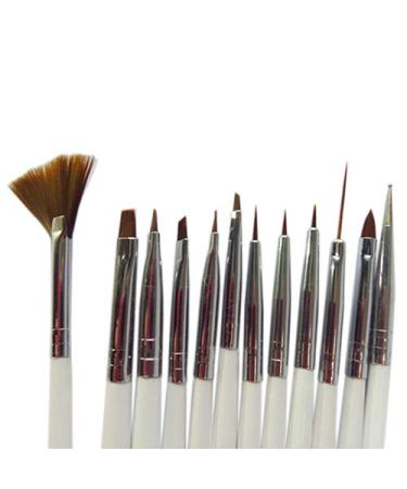 12 sets fingernail brush accessories art design drawing pen suitable for nail design DIY art design multi