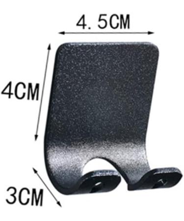 Cabilock Razor Hanger Set - 8 Pieces No Drill Shower Towel Holder Wall Suspension Hooks & Shaving Racks - Black 4.5x4cm - Buy Online on GoSupps.com
