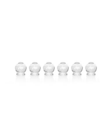 Glass cupping glasses | Fire cupping | Set of 6 | approx. 2.5cm