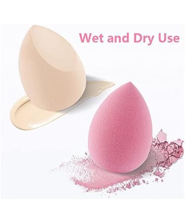 Qlarnaweer Beauty Blender Sponges 8 Pcs Makeup Sponges Blender Set with Egg Case and 1 Sponge Holder Pink Pink 9 Piece - Buy Online on GoSupps.com