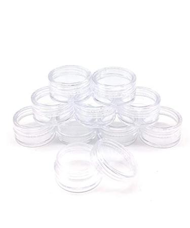 5 Pack Small Clear Sample Jars - 2g/2ml Cosmetical Containers with Lid for Creams Lotions Oils & Lip Balm - Buy Online on GoSupps.com
