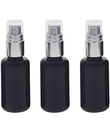 Violet Glass Miron Spray Bottle 30ml - Light-Protecting 3-Pack with Silver Pump for Cosmetics - Cosmetry Cosmetex - Buy Online on GoSupps.com