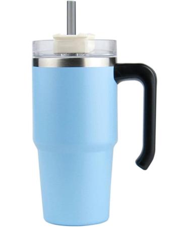 Large-Capacity Stainless Steel Car Mug Multi-Color Style with Handle Ice Bully Mug Car Office Beer Mug Thermal Insulation and Cold Storage Light Blue 30oz - Buy Online on GoSupps.com