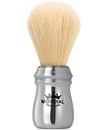 Mondial Antica Barberia Shaving Brush - Pure Bleached Bristle | Premium Shaving Tools for Men | International Shipping Available - Buy Online on GoSupps.com