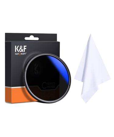 K&F Concept 62mm ND2-ND400(1-9 Stop) Filter, Variable ND Filter, Ultra-Slim/Multi Coatings, for Camera Lens + Cleaning Cloth