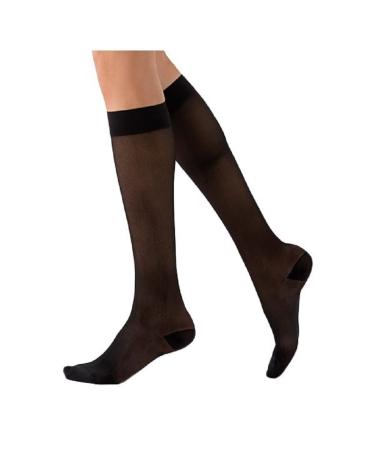 Thuasne Venoflex Secret Mi-Bas compression stocking transparent 7 colours 5 sizes class 2 black size 1 (lot of 1)