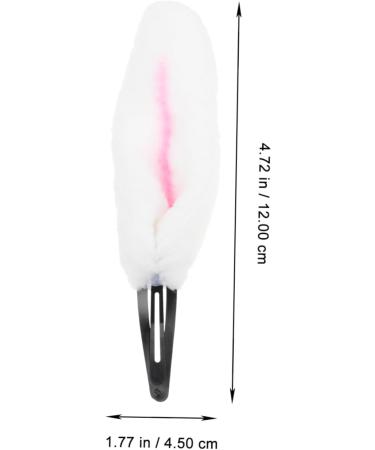 Angoily 1 Pair Bunny Ear Hair Clip Issue Card Alloy Loli Women's White - Buy Online on GoSupps.com