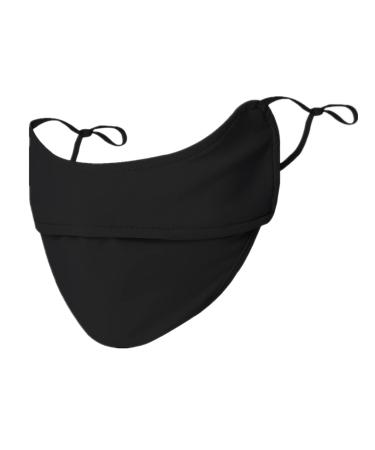 Ligart UPF 50+ Breathable Sun UV Protection Face Mask for Women Golf Yoga Sports Black