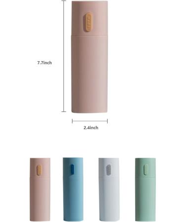 GeRRiT Large Travel Toothbrush Box - Modern Pink Toothpaste & Mouthwash Storage Solution for International Shipping - Buy Online on GoSupps.com