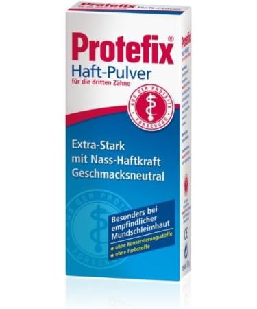 Protefix Adhesive Powder 50g - Secure Denture Adhesive for Strong Hold | 1381004 - Buy Online on GoSupps.com