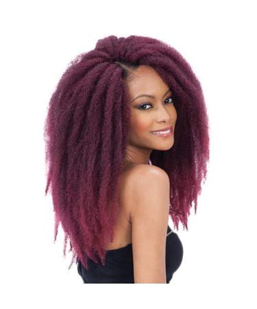 Freetress Equal Synthetic Hair Braids Double Strand Style Cuban Twist Braid 16 (6-Pack 1B) 16 Inch (Pack of 6) 1B