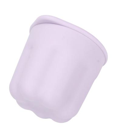 Makeup Brush Cleaning Box Soft Silicone Nail Art Brushes Washing Silicone Brush Cleaning Box Silicone Brushes with Drying Rack () Purple