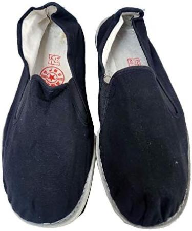 Ace Martial Arts Supply Kung Fu Slip On Shoes - Closed Toe, Cotton Sole - 7.5 Brown Rubber & Yellow Bubble Gum Sole - Buy Online on GoSupps.com