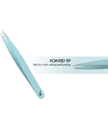 Professional 3-pc Tweezers Set for Eyebrow & Facial Hair Removal - Multicolor - Buy Online on GoSupps.com