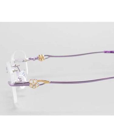Begisa Glasses Pads - Metal-Carved Flower Replacement Nose Bridge for Borderless Purple Glasses - 1 Pair of Spare Parts - Buy Online on GoSupps.com