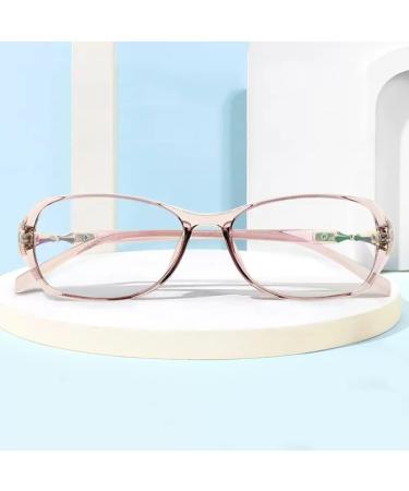 Fashion Large Frame Reading Glasses for Women - Anti Blue Light Computer Readers in Pink (Size: 2.25+) - Buy Online on GoSupps.com