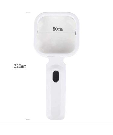 Magnifying Glass 10 Times Auxiliary Mirror 3 Times Primary Mirror High Power Lamp Handheld Magnifying Glass Magnifier - Buy Online on GoSupps.com