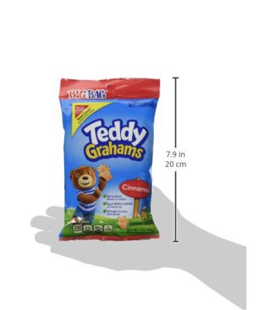 Teddy Grahams Cinnamon Graham Snacks Big Bag 3oz (Pack of 12) | Crunchy and Delicious Snack - Buy Online on GoSupps.com