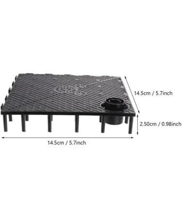 Movoja 8-Piece Aquarium Floor Mat & Filter Plate - Easy Click System 15cm Black Gravel Filter Panels for Under Gravel Aeration - Buy Online on GoSupps.com