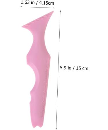 NOLITOY 3pcs Silicone Beauty Ruler Silicone Mascara Applicator Eyeliner Ruler Silicone Imprint Aluminum Foil 15X4.15CM Pink-2 - Buy Online on GoSupps.com