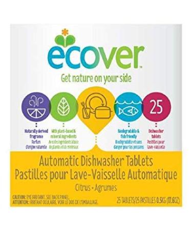 Ecover Natural Automatic Dishwashing Tablets Citrus Scent 25 Ct