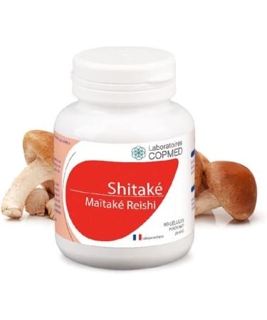 COPMED LABORATORIES - Shitake Maitake Reishi - Food Supplement Based on Medicinal Mushrooms - Natural Active Ingredients - French Brand - 90 Capsules (Bioplastic Pill Box) - Buy Online on GoSupps.com