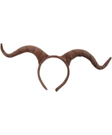 Lurrose Easter Headband Simulation Antelope Horn Hair Hoop Solid Color Hair Accessory Exaggerated Headwear Christmas Headpiece Coffee - Buy Online on GoSupps.com