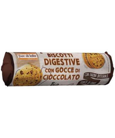 Fior di Loto Organic vegan Fior di Loto chocolate chip digestive biscuits - Buy Online on GoSupps.com