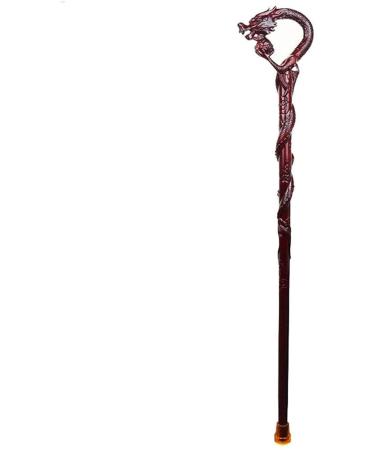 Wooden Walking Stick Solid Cane Wooden Walking Stick Faucet Mahogany Wood Carving Old Man Walking Stick Light Walking Stick
