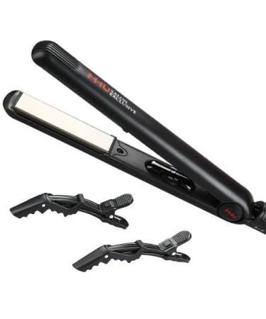 Professional Negative Ion Hair Straightener - 1 inch Titanium Flat Iron with Adjustable Temperature & Auto Shut Off | Dual Voltage Perfect for All Hair Types - Buy Online on GoSupps.com