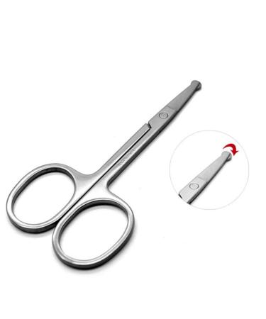 Professional Facial Hair Scissors | Stainless Steel Brow & Beauty Scissors for Eyebrows Eyelashes Nose & Ear Hair Trimming - Buy Online on GoSupps.com