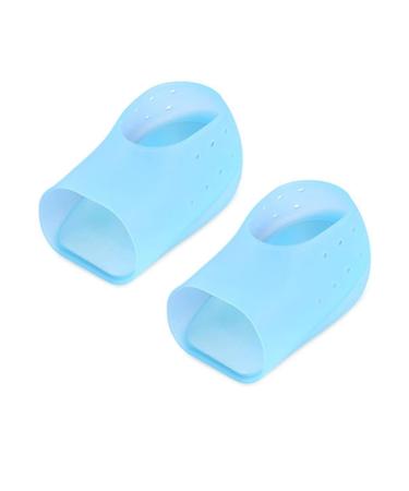 FRCOLOR 1 Pair Invisible Heel Pads Heel Cushion Inserts Height Increase Socks Invisible Socks Silicone Heel Protector Shoe Inserts Silicone Height Increase Insoles Adjustable Blue 12*4.5cm