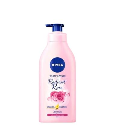 Nivea Body Radiant Rose White Lotion 525ml Whitening with Rose Extract and Argan Oil