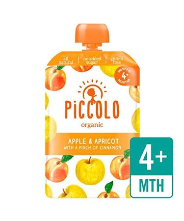 Piccolo Organic Apple & Apricot with a Hint of Cinnamon 100g - Pack of 6