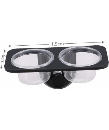 Feeding Bowl Food Water Dish Drinking Feeder Reptile Bowl Detachable Reptile Feeder with Double Bowls Reptile Food Bowl Water Food Dish for Reptile(Screw type) - Buy Online on GoSupps.com