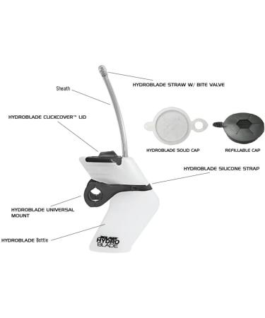 XLAB Hydroblade Road Edition Vertical Front Hydration System - Black - Buy Online on GoSupps.com