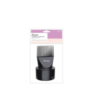 Diane Dryer Pick Attachment Blow Dryer Comb Attachment, Fits Most Dryers  with 2 Barrels Black D27WN2 Snap On