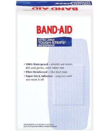 Band-Aid Tough Strips Waterproof Bandages - Extra Large, 20 Count - Buy Online on GoSupps.com