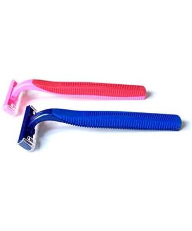 1 000 Premium Blue & Pink Disposable Razor Blades - Stainless Steel Twin Blade Shavers with Aloe Vera - Perfect for Men & Women - International Shipping Available - Buy Online on GoSupps.com