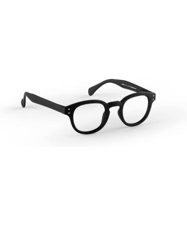 Popme Unisex Licorice Black Reading Glasses with Blue Lenses - 2 Diopters Blue Light Filter Perfect for Presbyopia - One Size Fits All - Buy Online on GoSupps.com