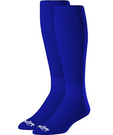 Rawlings Baseball/Fastpitch Softball Socks | 2 Pair | Multiple Sizes/Colors Large Royal