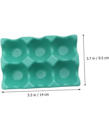 GLEAVI 6 Egg Holder for Fridge Eggs Countertop Egg Holder Practical Egg Tray Container Household Tableware Green 14.5x9.5x3.2cm - Buy Online on GoSupps.com