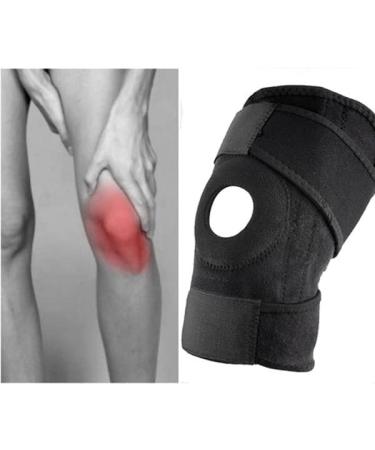 GoGadget-Zone Adjustable Knee Brace Support for Meniscus Tears and Joint Injuries - Neoprene Open Patella, Compression Stabilizer for Pain Relief - Black - Buy Online on GoSupps.com