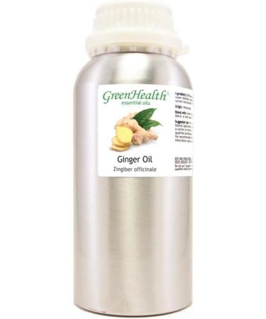 Ginger Essential Oil 16 fl oz (473 ml) Aluminum Bottle w/Plug Cap 100% Pure Essential Oil GreenHealth - Buy Online on GoSupps.com