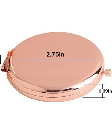 Tuklye 2-Piece Compact Makeup Mirror Set - Beautiful/Love You - Rose Gold | Ideal Gift for Women, Sister, Friends - Perfect for Birthdays, Valentines, Graduation, Thanksgiving, Christmas & More - Buy Online on GoSupps.com