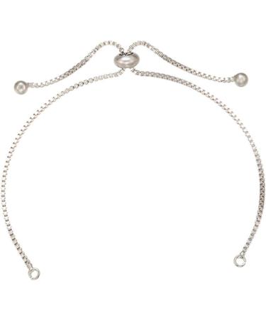 VILLCASE 4pcs Bracelet Chain Extenders Beaded Bracelets for Women Silver Bead Bracelet Slider Chain Bracelet Silicone Bracelet Adjustable Bracelets for Women Preserve Color Jewelry - Buy Online on GoSupps.com