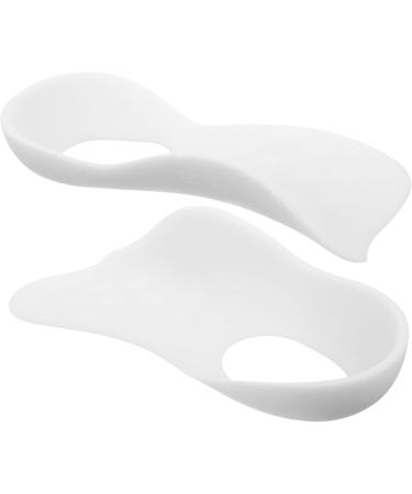 Mobestech Foot Insoles for Men - O Type Leg Shoe Inserts & Arch Support - Comfortable TPR Foot Pads for Plantar Care - 2 Pairs White - Buy Online on GoSupps.com